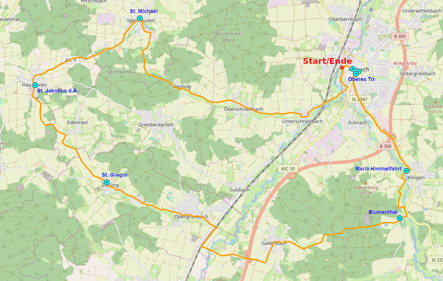 Von Mering zu den Schlobergen