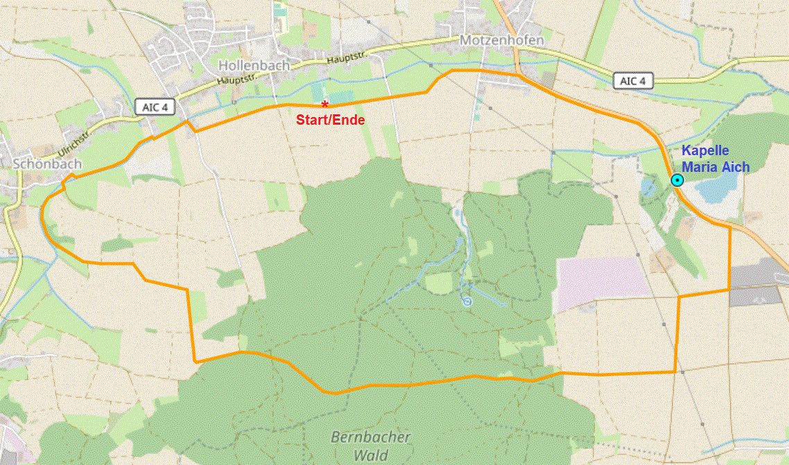 Von Mering zu den Schlobergen