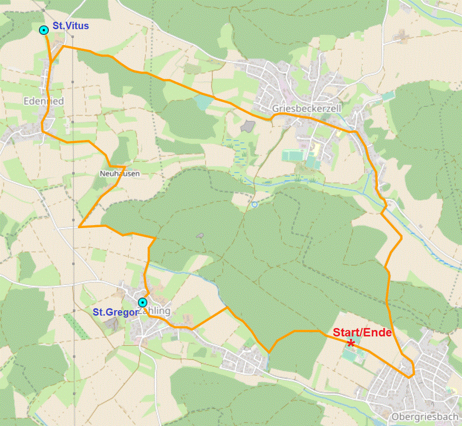 Von Mering zu den Schlobergen