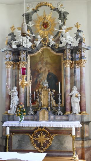 Johann Josef Anton Huber - Hl. Gallus und hl. Michael mit der Trinität