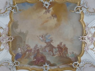 Balthasar Riepp - Kaiser Heraklius, das Kreuz nach Jerusalem tragend