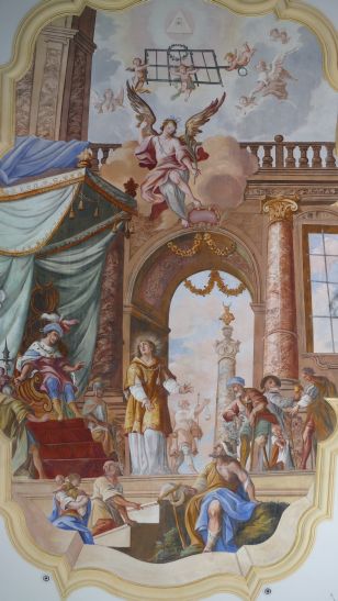 Johann Georg Lederer - Hl. Laurentius vor Gericht