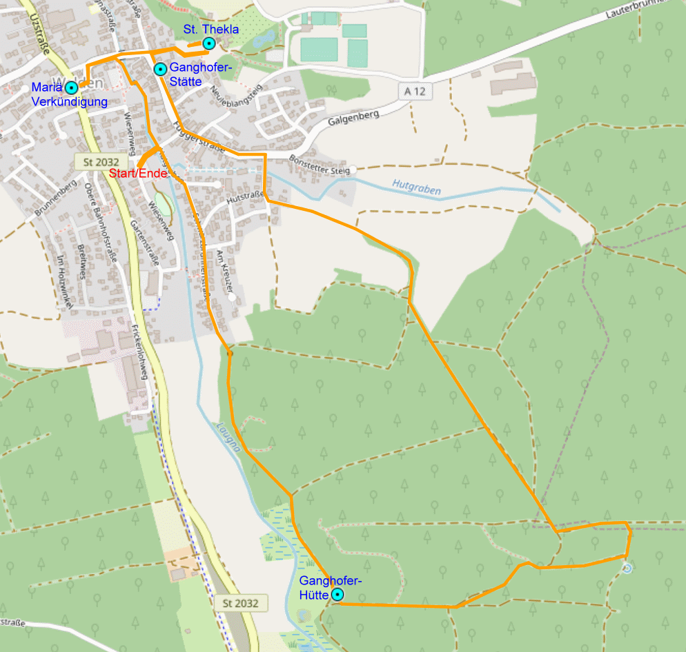 Von Mering zu den Schlobergen