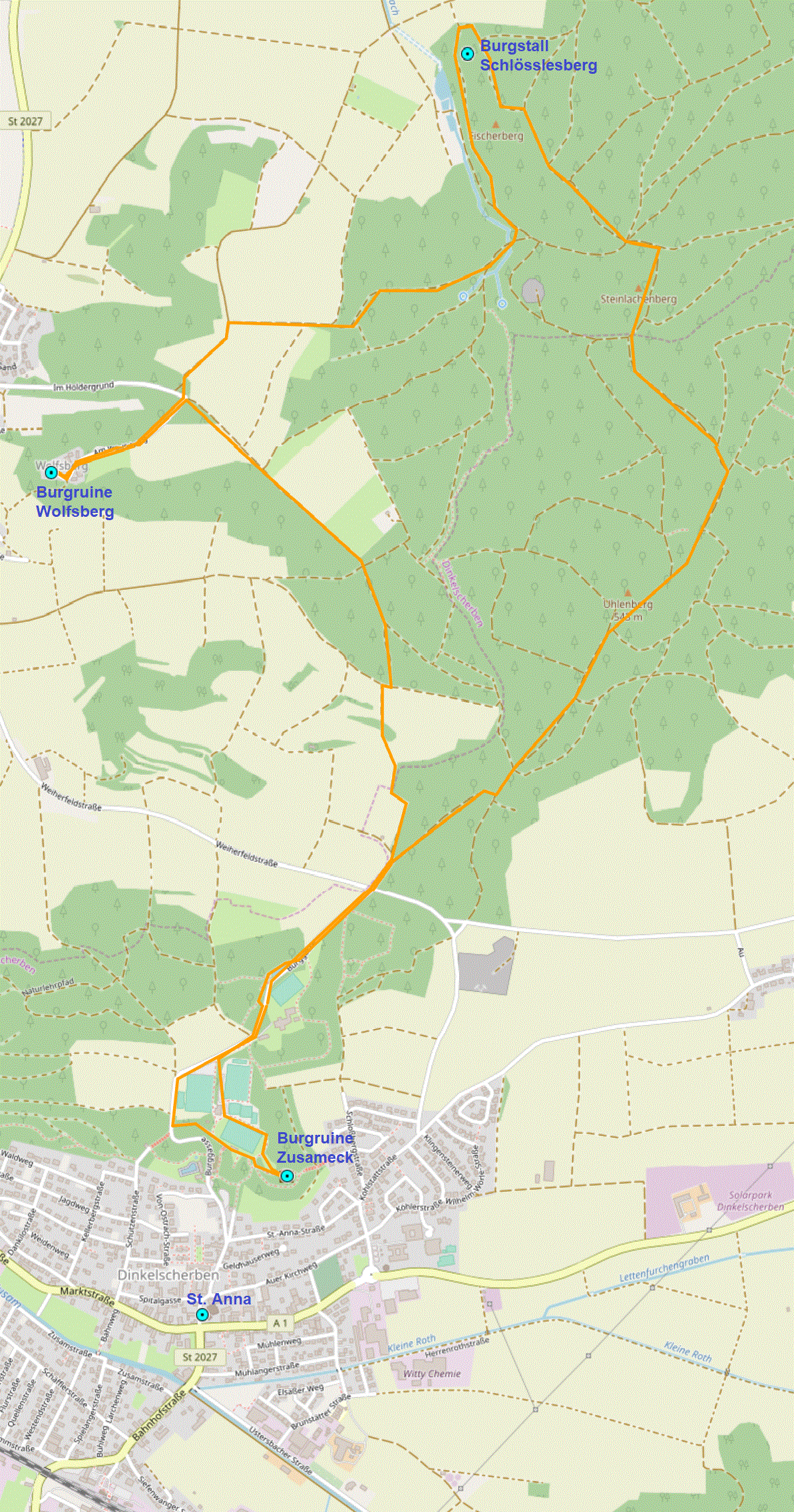 Von Mering zu den Schlobergen