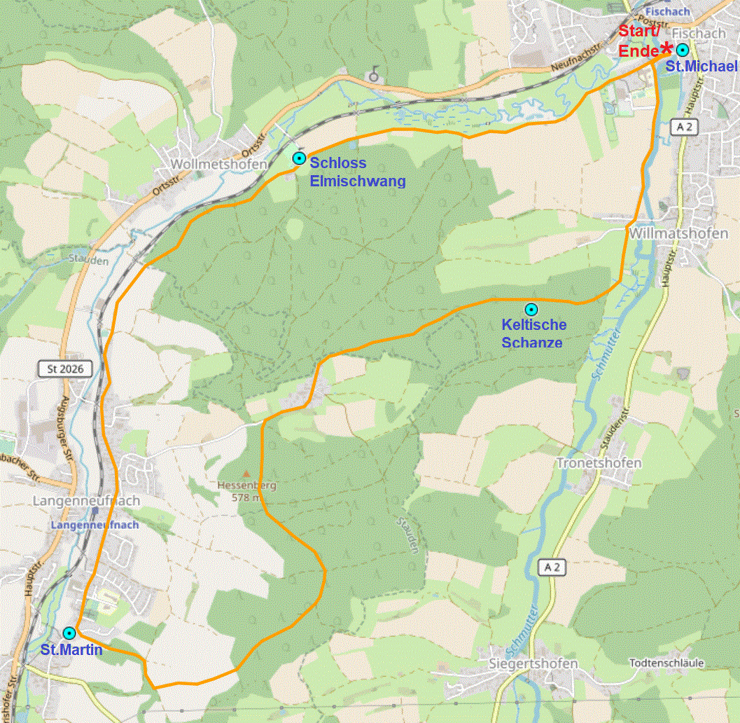 Von Mering zu den Schlobergen