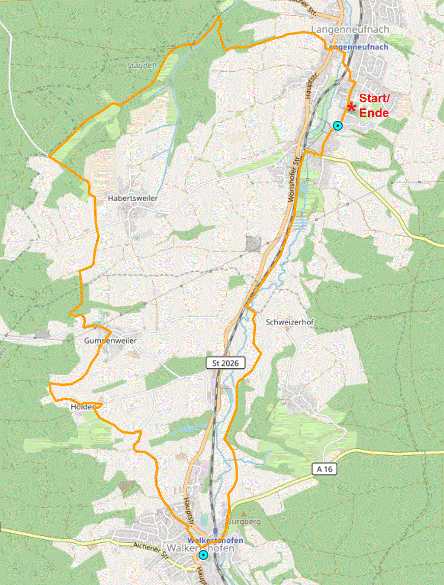 Von Mering zu den Schlobergen