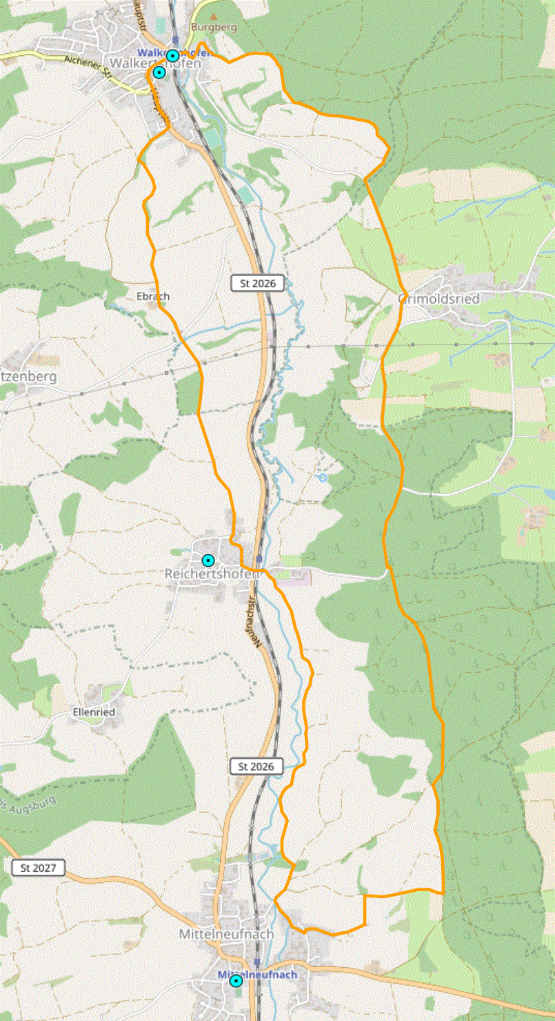 Von Mering zu den Schlobergen