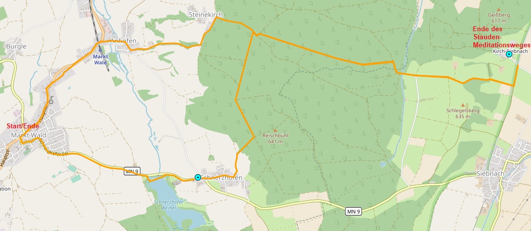 Von Mering zu den Schlobergen