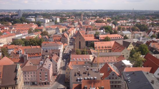 Perlachturm Aussicht von oben