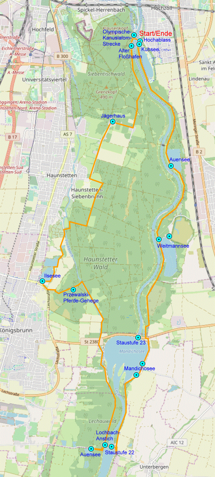 Von Mering zu den Schlobergen