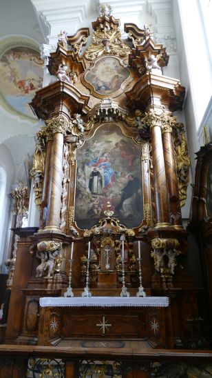 Johann Anwander - Maria zeigt dem hl. Dominikus sein Ebenbild