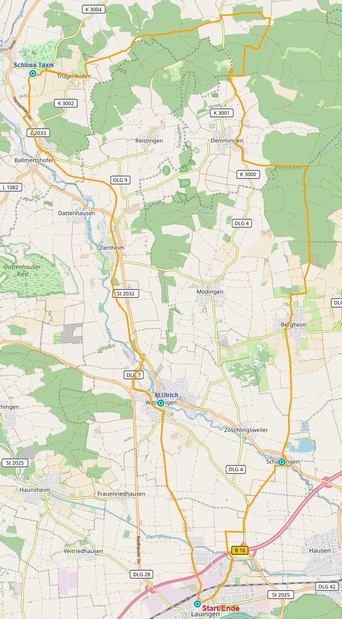 Von Mering zu den Schlobergen