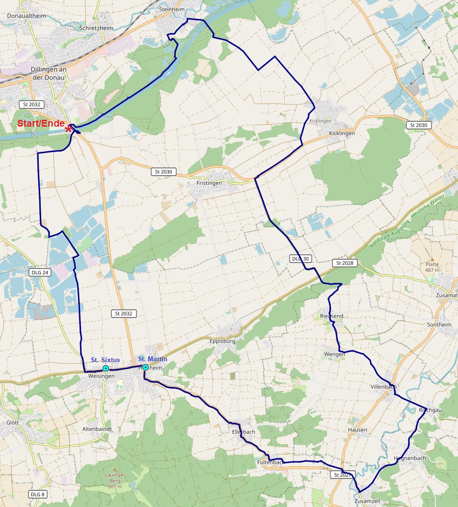 Von Mering zu den Schlobergen