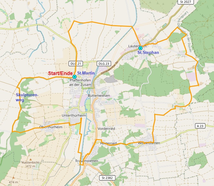 Von Mering zu den Schlobergen