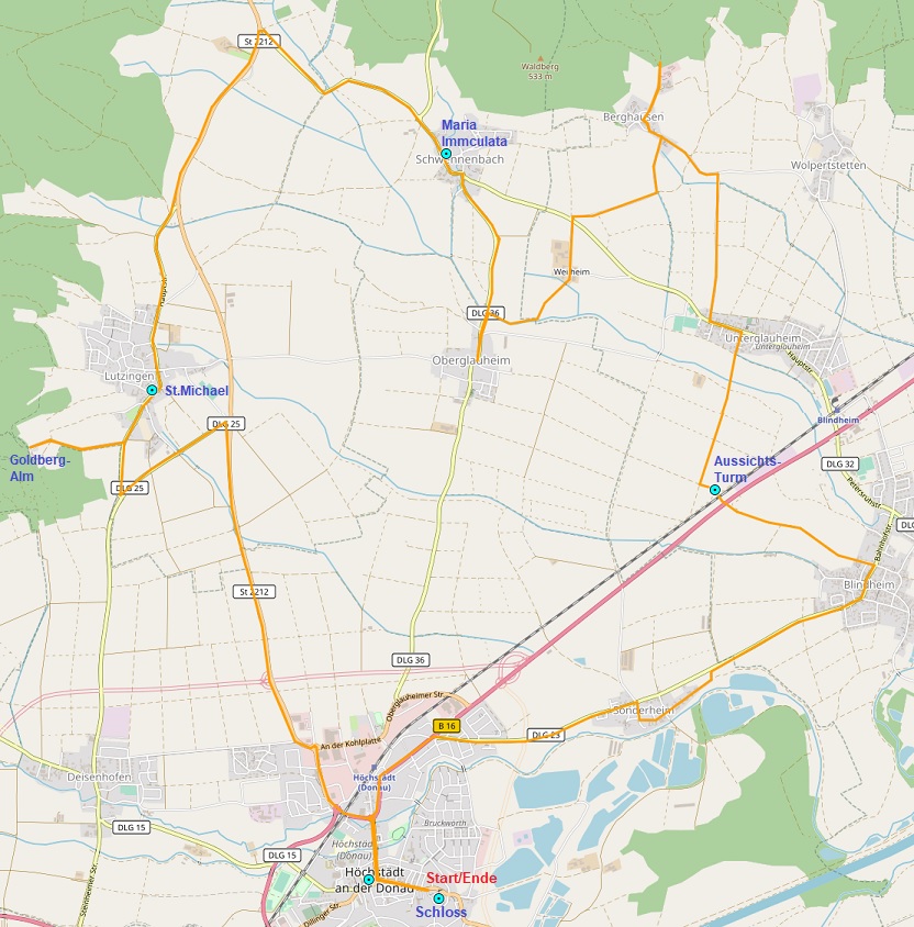 Von Mering zu den Schlobergen