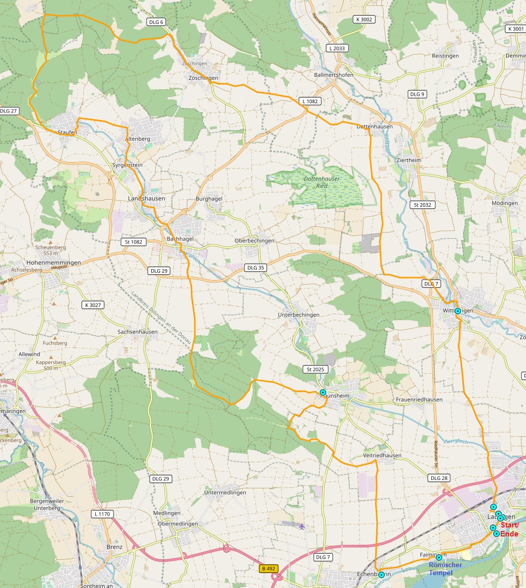 Von Mering zu den Schlobergen