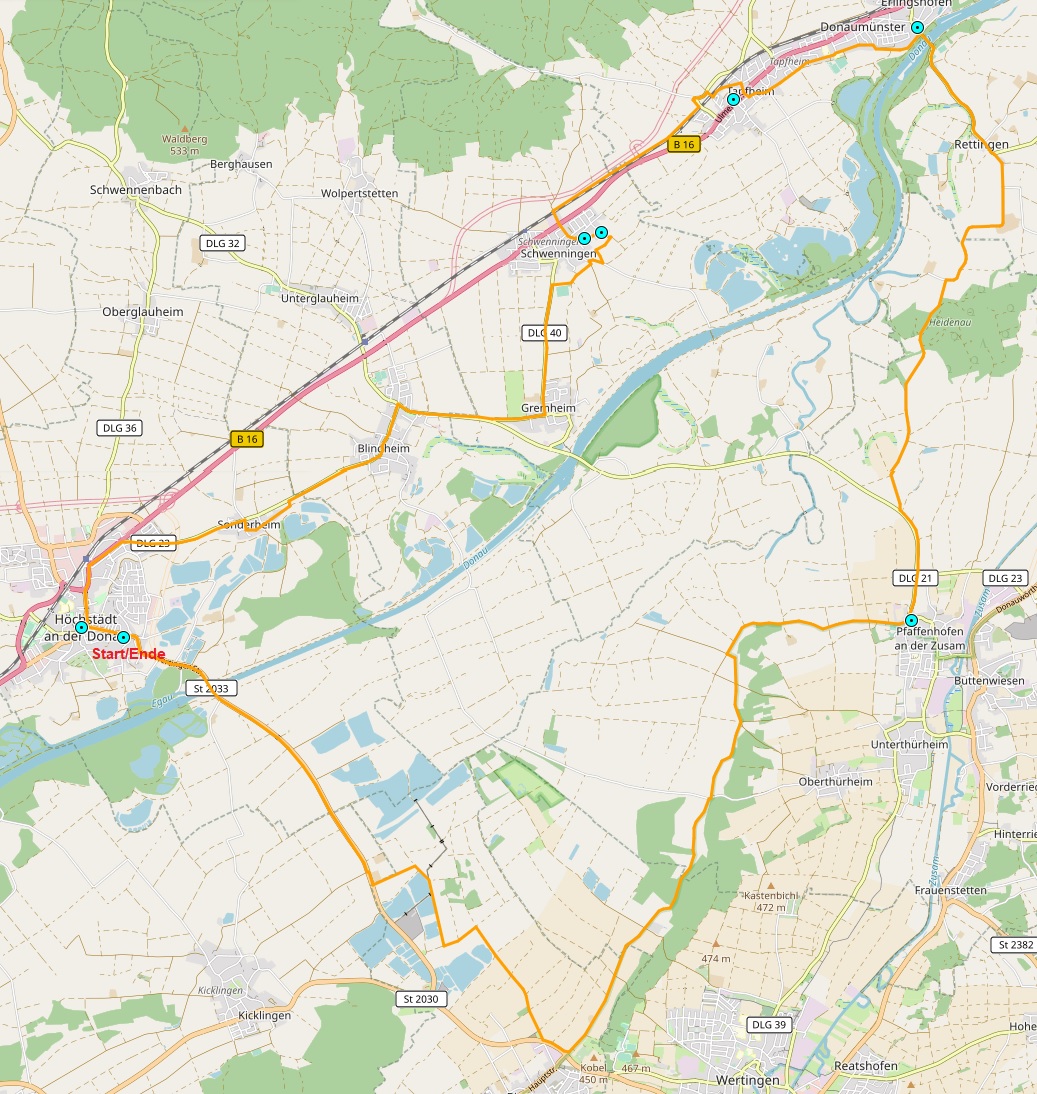 Von Mering zu den Schlobergen