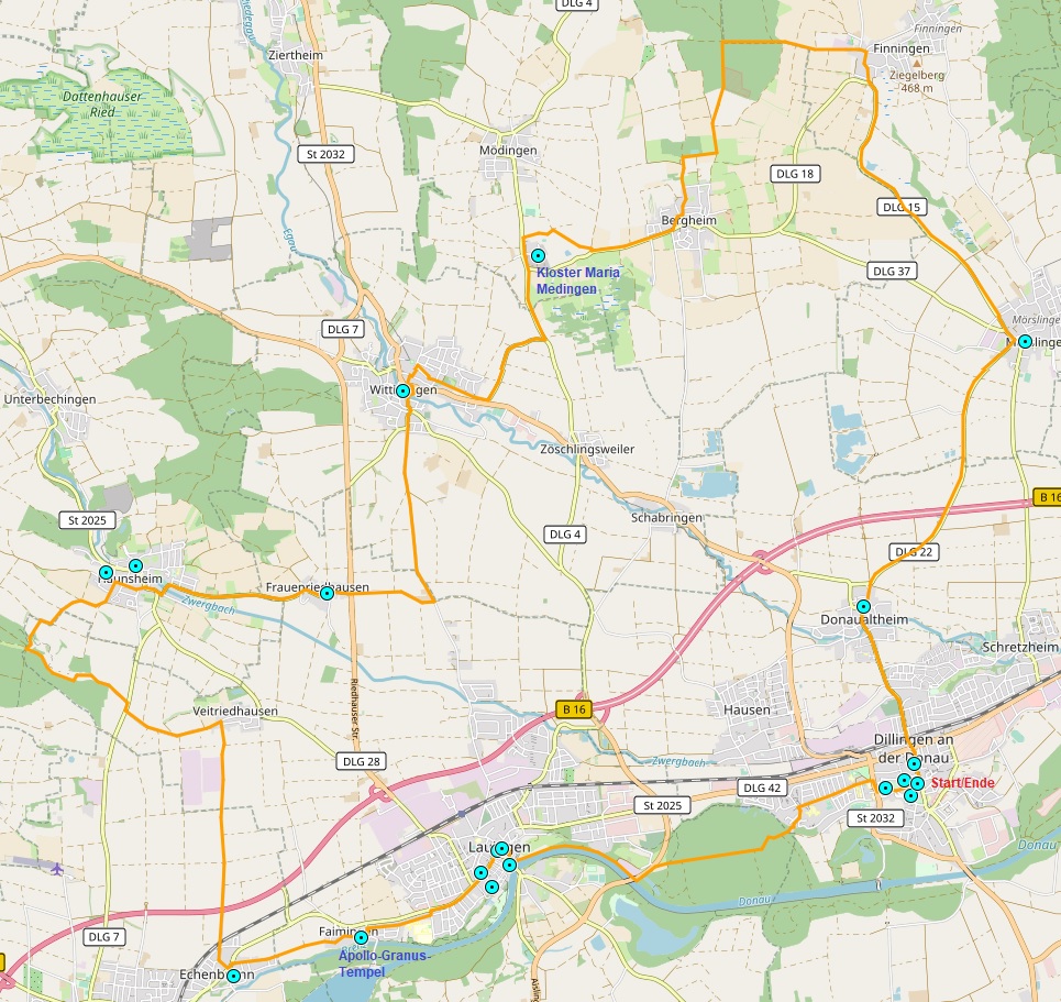 Von Mering zu den Schlobergen