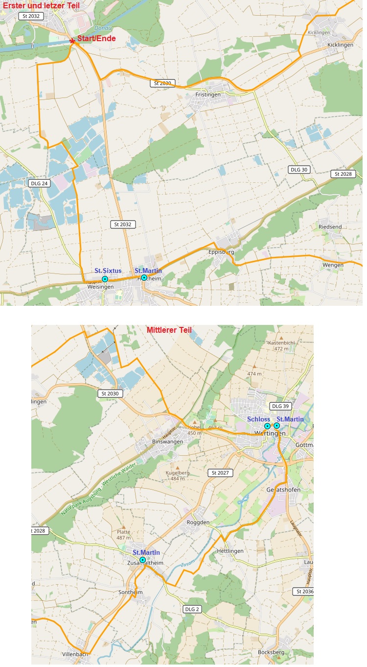 Von Mering zu den Schlobergen