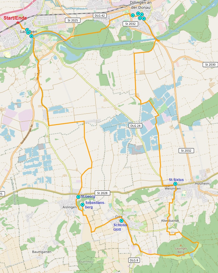 Von Mering zu den Schlobergen