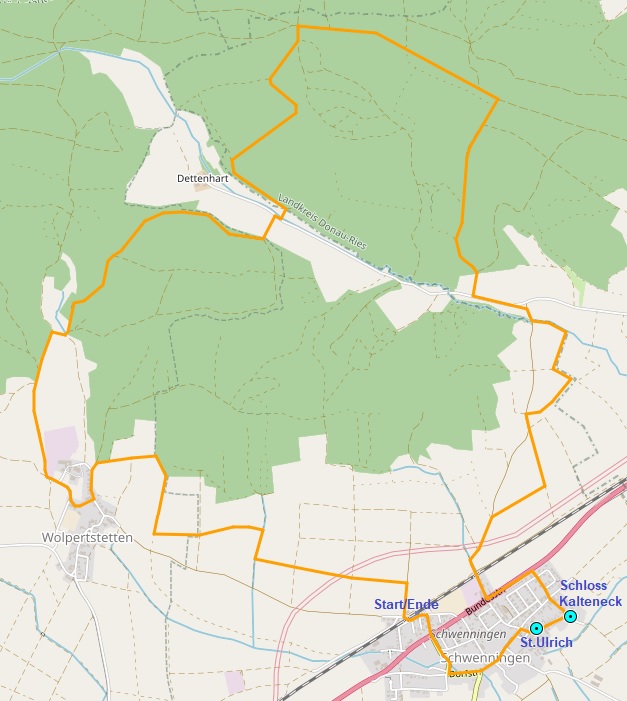 Von Mering zu den Schlobergen