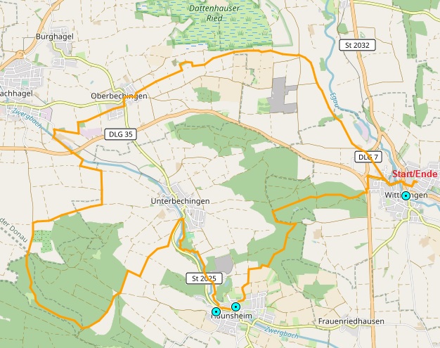 Von Mering zu den Schlobergen