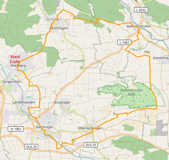 Von Mering zu den Schlobergen