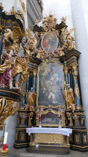 Johann Georg Wolcker - Maria mit dem hl. Johann Nepomuk