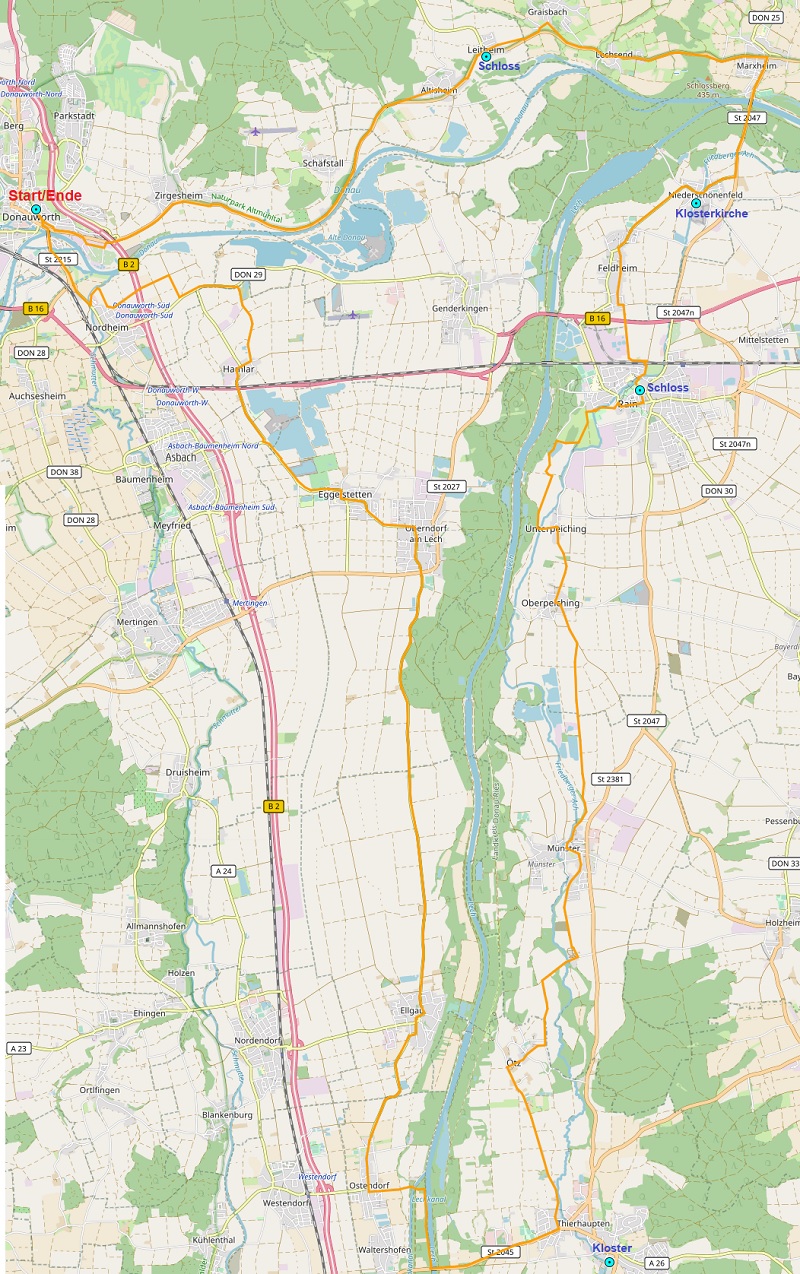 Von Mering zu den Schlobergen