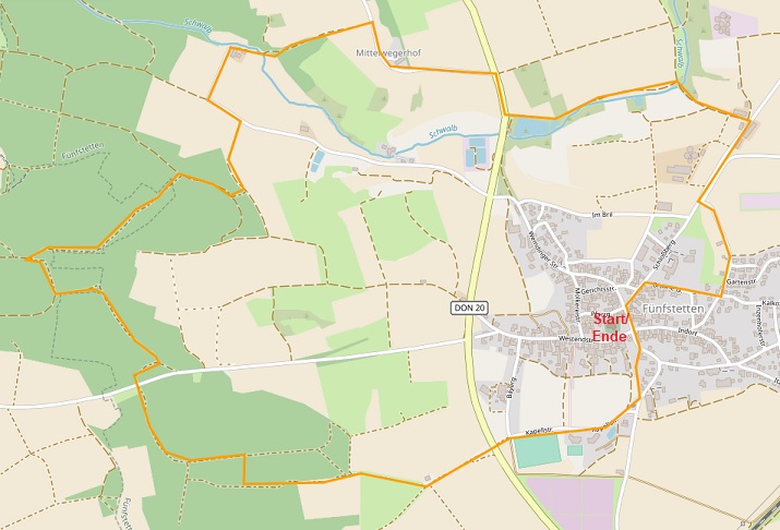 Von Fünfstetten aus ins Schwalbtal