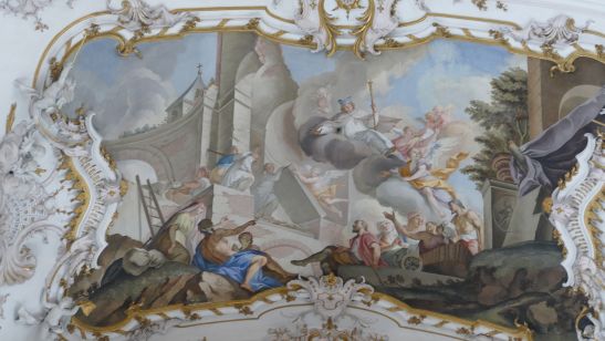 Johann Georg Bergmüller - Auffindung der Gebeine des sel. Rathard