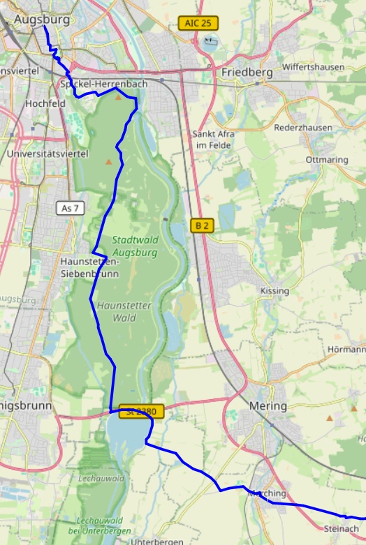 München-Augsburg-Radweg